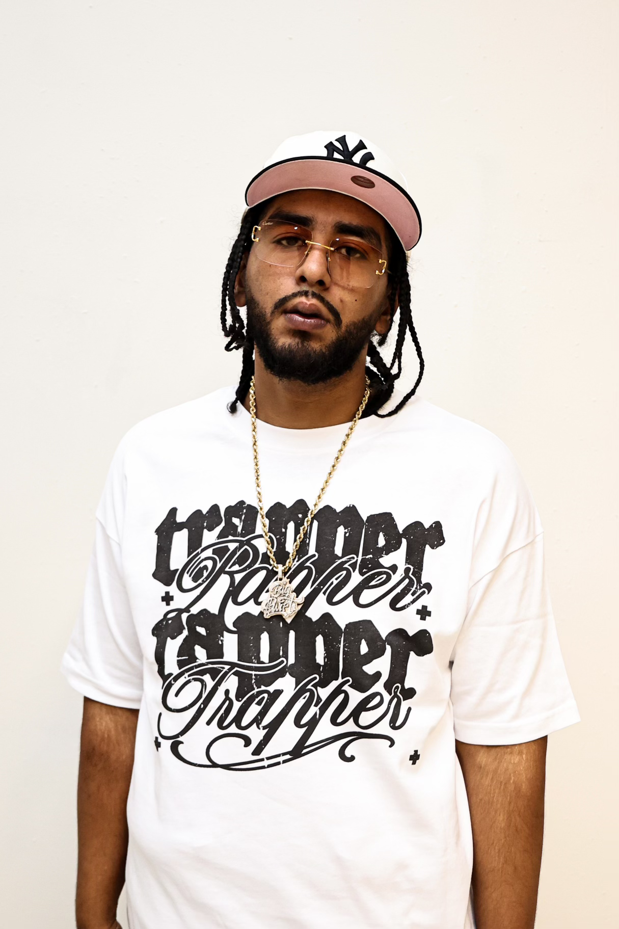 White Trapper + Rapper T-Shirt